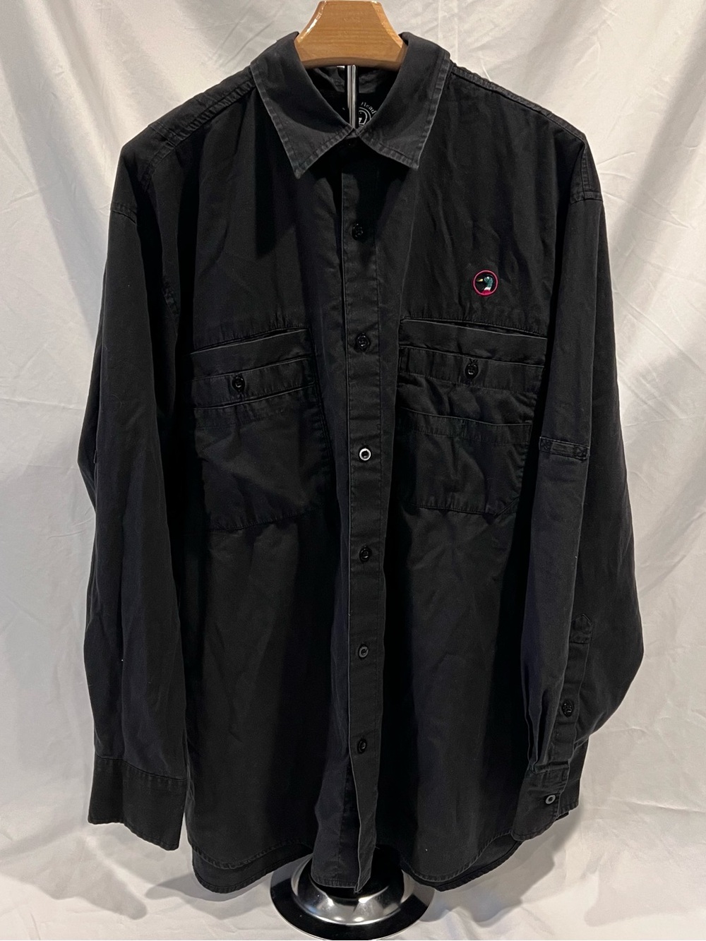 Duck Head Vented Outdoor Shirt Men’s Large Black Gorpcore Fishing Utility